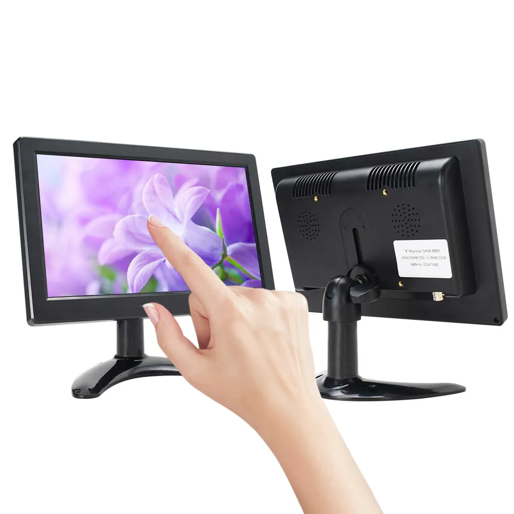 Widescreen Ahd Ips Monitor 9 inch Lcd Monitor Touchscreen With Hdmi Tv Input