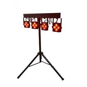 Fábrica Smart dj teléfono wifi app inalámbrico DMX Control remoto IR 4 luces/set combinar batería luces par combinación Par Luz - Product Image 2