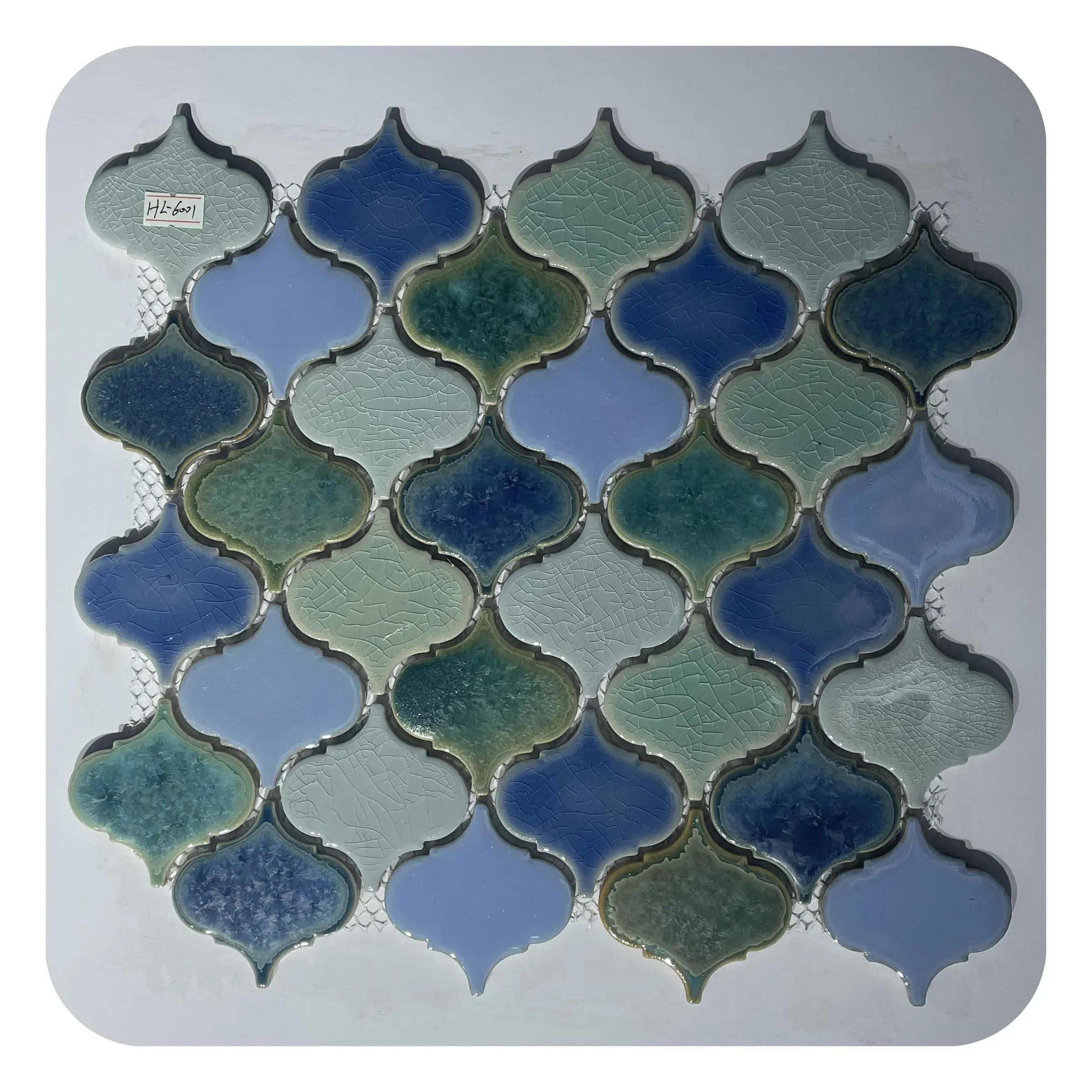 Real factory made in Foshan 3D Luxury Golden Square ceramic porcelain Mosaic Tile