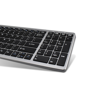 Ini-teclado inalámbrico silencioso, carcasa metálica con diseño imple - Product Image 2