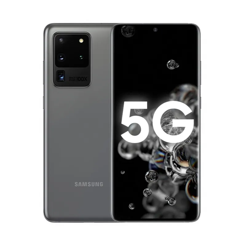 Ponsel Samsung Galaxy S20, Samsung Galaxy S20 Ultra 5G 12G RAM 6.9 inci Harga Rendah grosir versi Eropa mendukung Google store