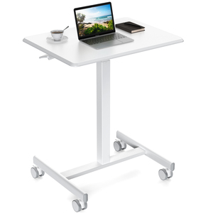 Small Mobile <strong>Rolling</strong> Standing Desk Home Office Adjustable Height Laptop <strong>Computer</strong> <strong>Table</strong> for Classroom - Product Image 1