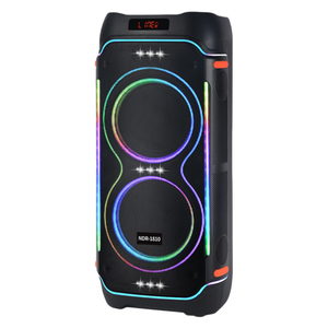 Reproductor portátil NDR 1810 de 10 pulgadas, altavoces Subwoofer, sistema de sonido profesional de Audio, caja de fiesta, altavoz con carrito con micrófono inalámbrico - Product Image 3