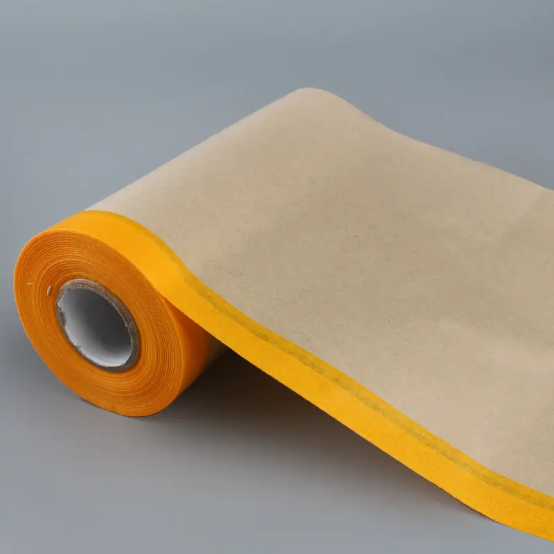 Kraft paper Drop Cloth for Painting, with Masking Tape, Prevent Dust Paint for Car,Furniture,Carpet,Floor