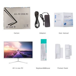 Pantalla táctil de montaje en pared POS PC todo en uno Windows Barebone todo en uno 24/27 pulgadas SSD escritorio para oficina todo en uno PC computadora - Product Image 5