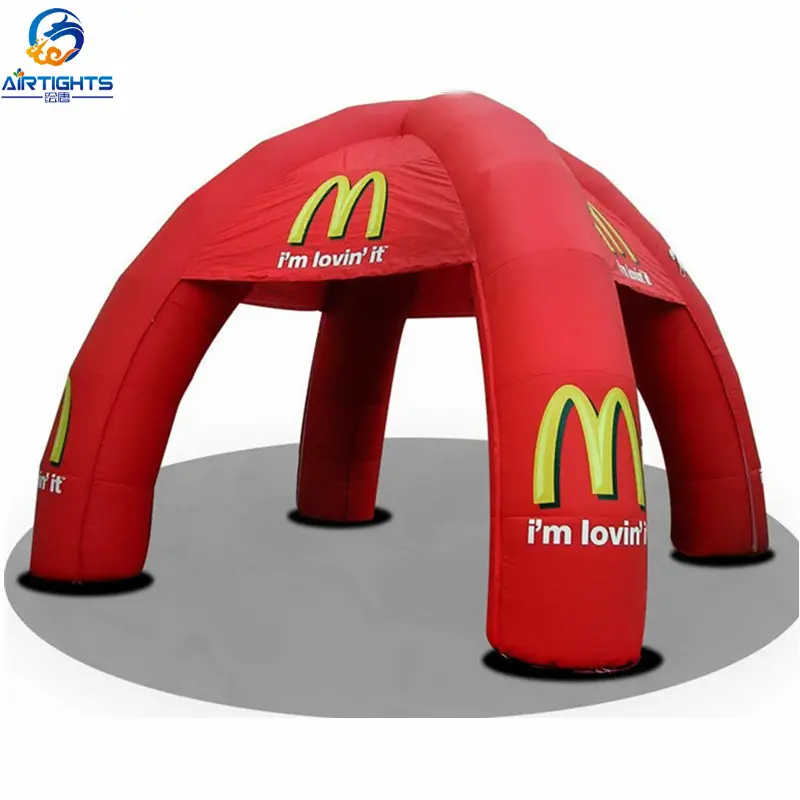 Custom Color And Logo Printing Inflatable Dome Tent High Quality Advertising Spider Tent For Event Or Rent