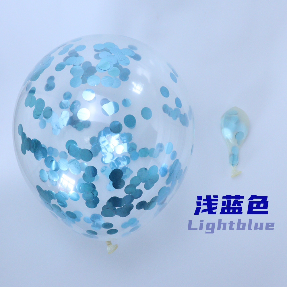 Light blue sequin balloon