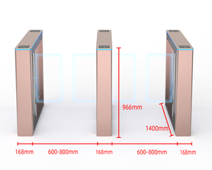 High Security Swing Turnstile Barrier Gates with Face Recognition &amp; Fingerprint <strong>Access</strong> <strong>Control</strong> New Design Waterproof Turnstiles - Product Image 2