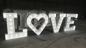 4F tình yêu lớn marquee đám cưới khổng lồ thư chiếu sáng với bóng đèn marquee thư cho đám cưới trang trí - Product Image 4