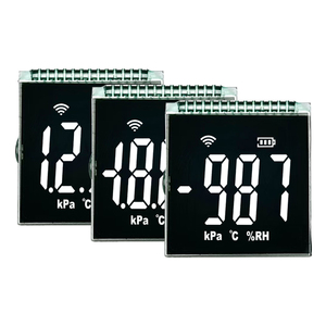 Pantalla LCD de segmento personalizado de precio barato pantalla de visualización de segmento VA negativo 5V sin controlador retroiluminación blanca pantalla LCD de 7 segmentos