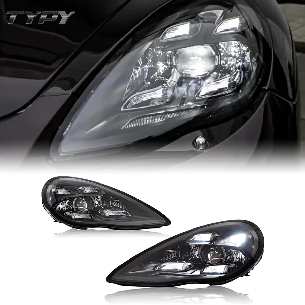 Luces de coche para Porsche Panamera faros LED 2010 2011 2012 2013 970 970,1 faros de matriz láser Plug and Play