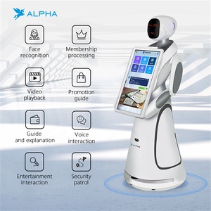 Robot di servizio intelligente programmabile per stazioni aeroporti Hotel di benvenuto Robot di accoglienza con 21.5 pollici grande schermo - Product Image 4