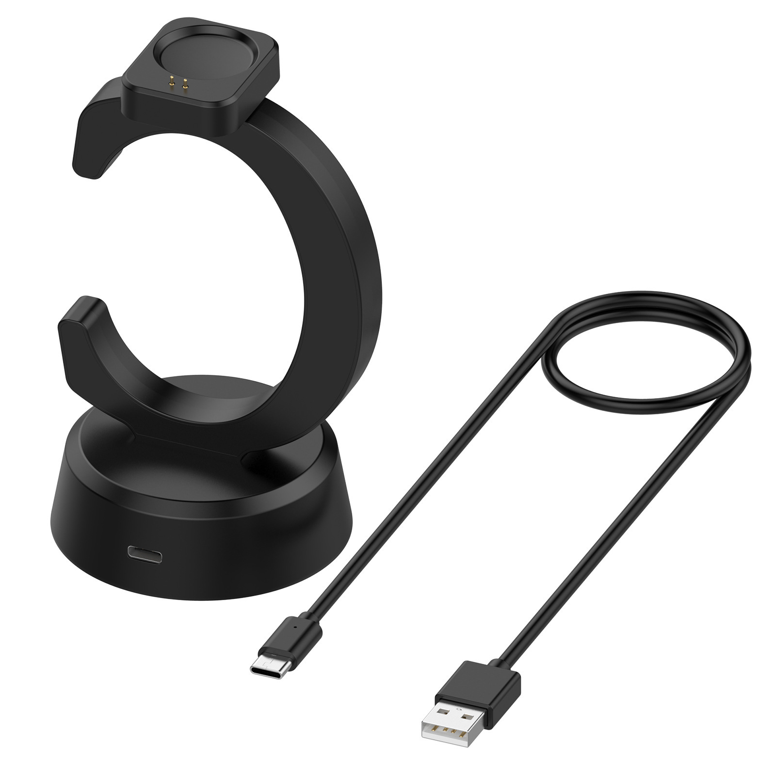 Cargador en forma de C negro