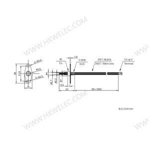 Sensor de temperatura con forma de cabeza de bala NTC de alta precisión Niveles de sensibilidad de 10K y 100K - Product Image 6