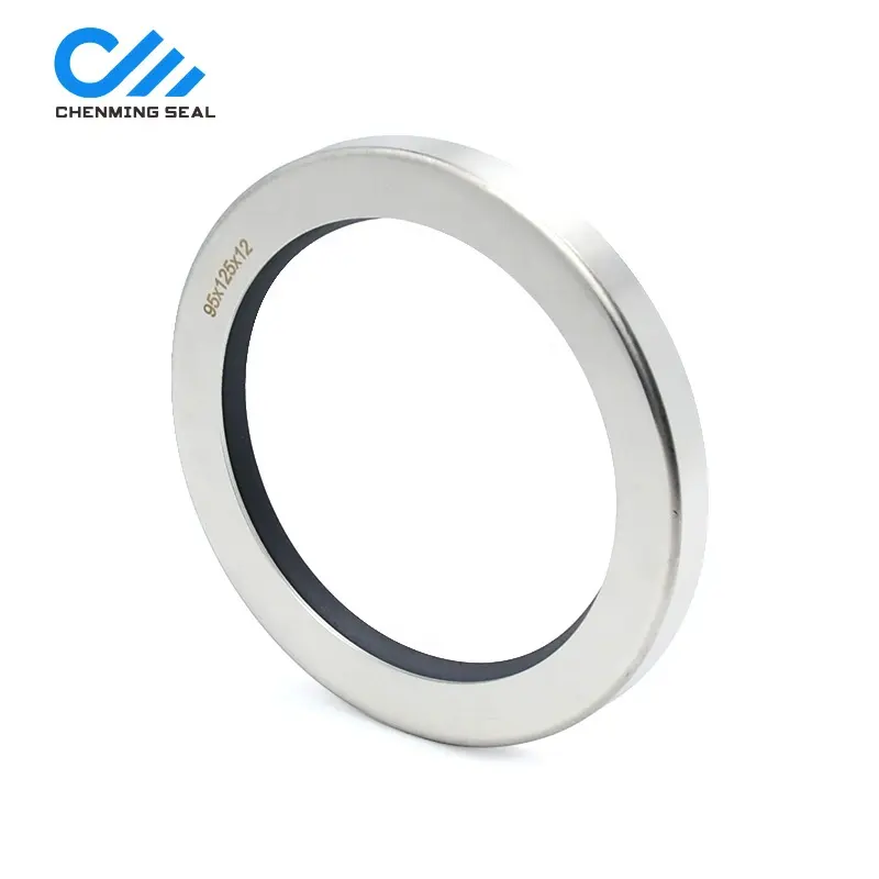 Ceimin 35*47*8 mm Screw Air Compressor Rotary Shaft Oil Seal with Single Lip PTFE Sealing Lip Stainless Steel Ring