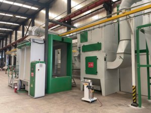 Car Hub Brake Pad Batch Parts Rust Removal Shot Blasting <strong>Machine</strong> with Top Conveyor Chain - Product Image 5