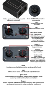 Divisor de audio MAXIMON 1in 3 Out con aislador para grabación de estudio y uso de rendimiento - Product Image 5