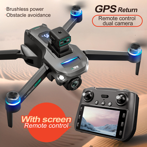 S159 FPV GPS Quadcopter Drone 4KHD çift kameralar LED dokunmatik ekran 25 dakika dayanıklılık engel kaçınma 3km büyük uzaktan RC - Product Image 5