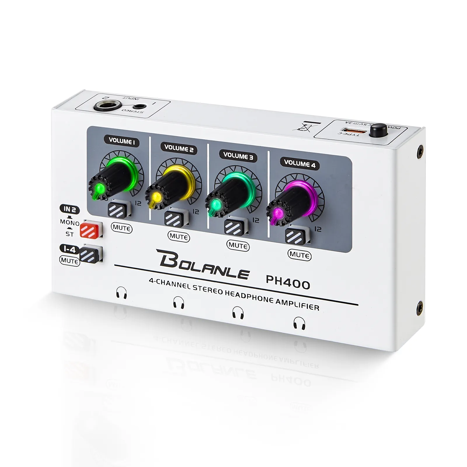 Urx Ph400 Professionele Hifi Hoogwaardige 4-8 Kanaals Stereo Hoofdtelefoonversterker