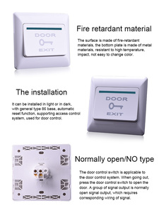 <strong>Push</strong> <strong>Button</strong> Wall Switch Plastic Door <strong>Exit</strong> <strong>Button</strong> Access Control Door Release <strong>Button</strong> - Product Image 6
