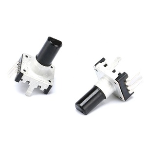 5 Stück/Los 360-Grad-Drehgeber EC12 RE12 Audio-Encoder-Codierung 5Pin 24 Position mit Druckknopf schalter Griff länge 15MM - Product Image 1