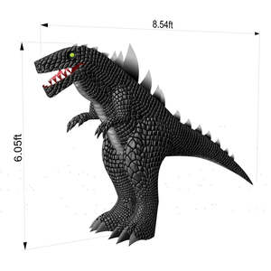 Inflatable dành cho người lớn PVC khủng long trang phục đầy đủ cơ thể <span class=keywords><strong>Godzilla</strong></span> phù hợp với cho Halloween cosplay bên Blow-up linh vật - Product Image 2