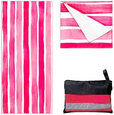 Pink stripes - extra large 78x35"
