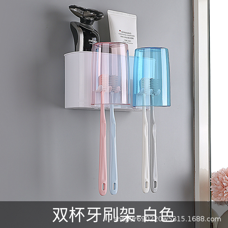 Double toothbrush holder