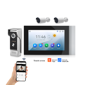 Video Door Bell Smart 7 Inch <strong>Multi</strong> Language Monitor Video <strong>Intercom</strong> <strong>System</strong> with 2.0MP Camera Videophone Home Security <strong>System</strong> - Product Image 1