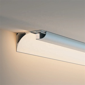 Modern özel üst köşe LED alüminyum tavan süpürgelik fabrika tasarım daire uygulama için dayanıklı alaşımlı malzeme - Product Image 1