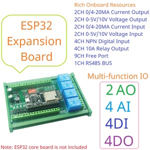 DC 12V 24V ESP32-Erweiterungskarte ES32C14-Modul für Arduino-SPS Smart Home IOT Diy Digital Analog DAC ADC IO Wifi-Relais schalter - Product Image 2