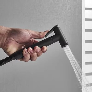 Pirinç musluk duş tuvalet bide musluk taşınabilir püskürtücü banyo tuvalet bide sıcak ve soğuk karıştırıcılar su vanası Jet seti - Product Image 2