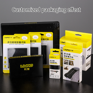 黑色尼龙粘合钩环带重型背衬强力背胶固定家用或办公用安装带 - Product Image 6