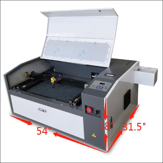 เครื่องตัดเลเซอร์ตั้งโต๊ะขนาดเล็ก 3050 เครื่องตัดเลเซอร์ co2 สําหรับท็อปเปอร์เค้ก 2024