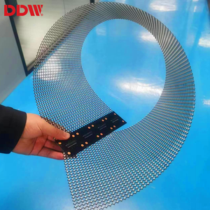 Pantalla adhesiva de fácil instalación rápida P5 P6 P8 P10 P16 3D holográfica Flexible transparente Led Pantalla de película para pared de vidrio - Product Image 6