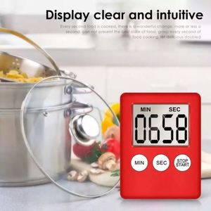 R1060 Square Food Electronic <strong>Countdown</strong> <strong>Timers</strong> Magnetic LCD Clock Kitchen Tools Large LCD Screen Display <strong>Digital</strong> Kitchen <strong>Timer</strong> - Product Image 2