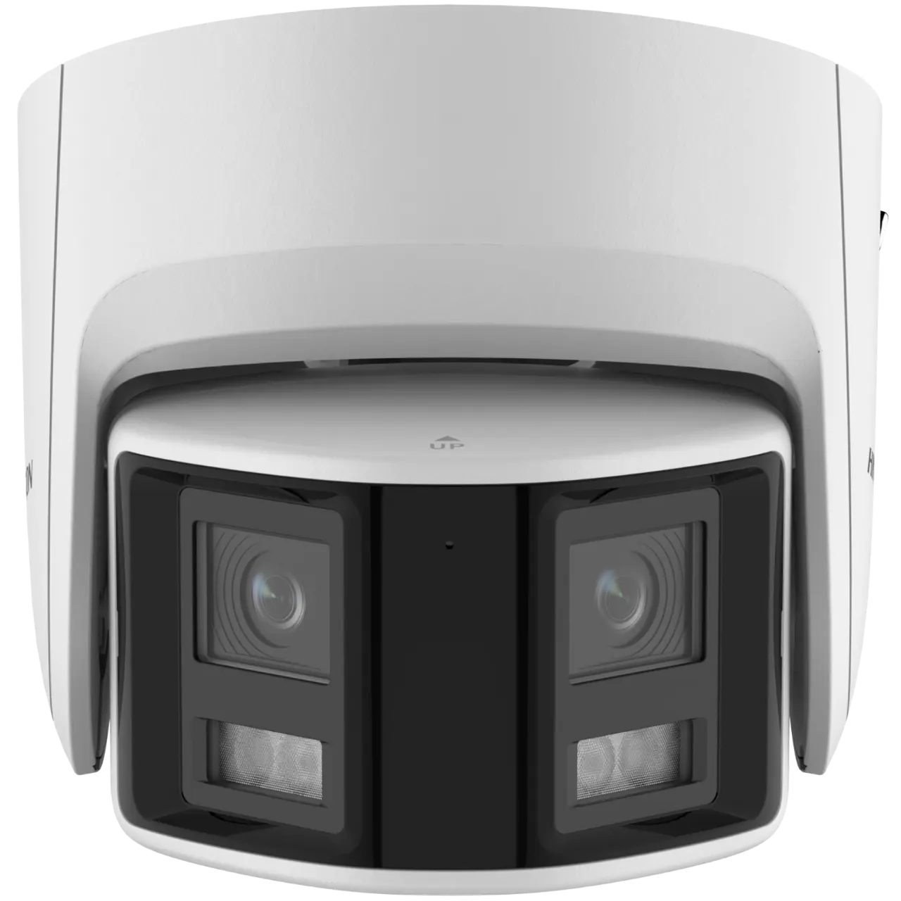 ANPVIZ Kamera CCTV 4K POE, kamera panorama lensa ganda, gambar 180 derajat, deteksi suara manusia/kendaraan & alarm flash bicara 2 arah