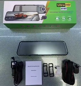 带4k分辨率的10英寸后视镜前后视图3通道镜头WiFi车载DVR带3K 4k存储卡记录器 - Product Image 6