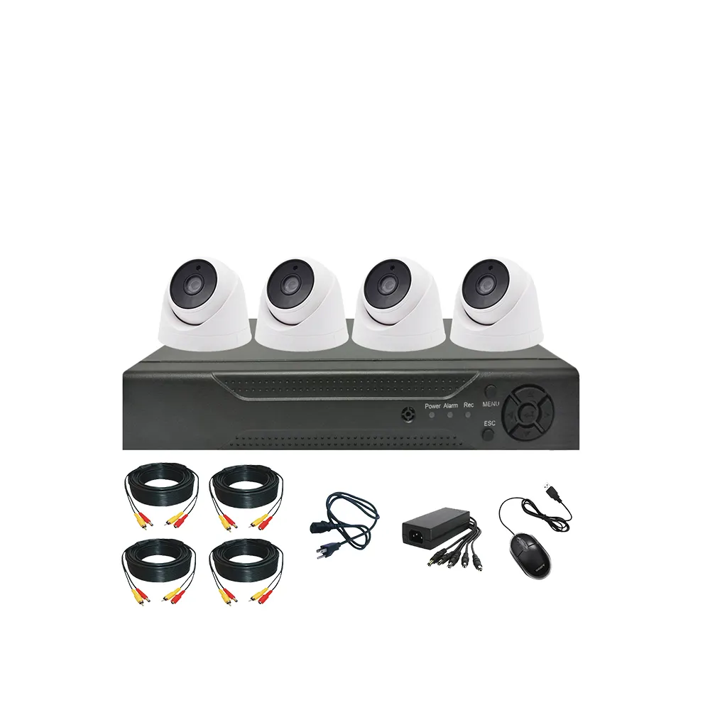 Home Security 4ch Ahd Camera Kit Cctv Camera Systeem Kit Dvr 4 Camera 'S 4ch 1080P Ahd Kit