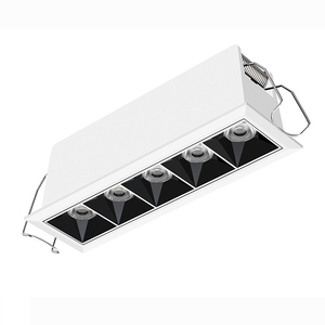 ETL 5セル15W1200lm5CCT選択されたライン埋め込み式LED気密建築用IC定格偏光埋め込み式LED照明 - Product Image 2