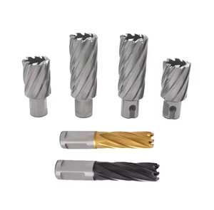 NEW2025 6Pcs Annular bits M2 <strong>Weldon</strong> Shank Annular Cutter Drill Set Inch - Product Image 2