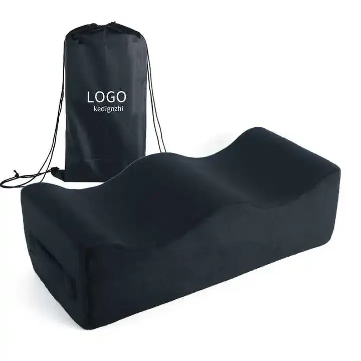 Reposabrazos de espuma viscoelástica lavable extraíble, almohada de punto para silla de oficina, reposabrazos, cojín ligero púrpura y gris