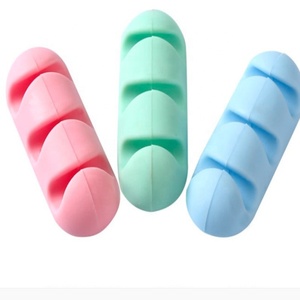 Silicone USB Desktop <strong>Cable</strong> Mount Fixing Winder <strong>Tidy</strong> Management Holder Silicone Desktop USB Silicone <strong>Cable</strong> Clamp Clips Organizer - Product Image 2