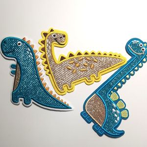 恐龙刺绣工艺品布片和服装亮片卡通动物补丁铁补丁 - Product Image 6