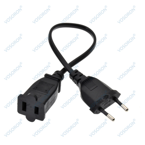 Avrupa Schuko CEE7/16 fiş abd soket güç adaptörü kablosu, ab erkek abd Nema 1-15R güç adaptör kablosu, 30CM - Product Image 2