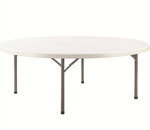 Bàn Nhựa Tròn Gấp Gọn Dài 2 Mét 200Cm Cho Tiệc Cưới, Bàn Ăn Gấp Gọn Bền Dùng Cho 12 Chỗ Ngồi - Product Image 1