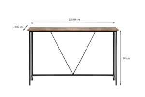 Mesa consola de entrada mesa de exhibición de pasillo de madera rústica mesa de sofá estrecha - Product Image 6