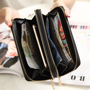 Mayorista Diseñador Señoras Cartera de cuero Logotipo personalizado PU Cocodrilo Patrón Tarjetero Nylon Nuevo Viaje Pequeño Largo Dinero Cubierta - Product Image 4