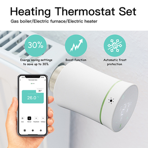 Programmable Smart Thermostatic Radiator Valve Wifi Tuya <strong>Zigbee</strong> TRV Thermostat