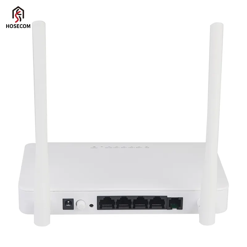 Enrutador de módem ADSL Hosecom recién llegado de 300Mbps con 1 * RJ11 4 * FE LAN inalámbrico 2,4 GHz compatible con función VoIP